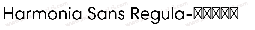 Harmonia Sans Regula字体转换